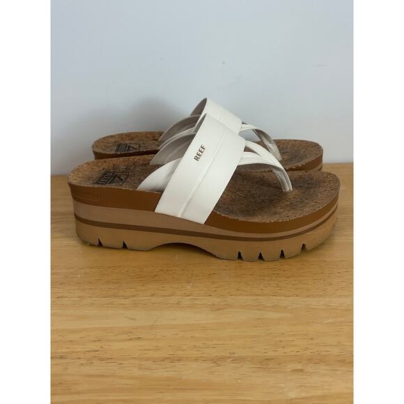 Reef Vista Higher Savanah Sandals - Whisper White - Size 7 - Picture 3 of 15